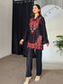 Black Winter Woollen Kurta Set